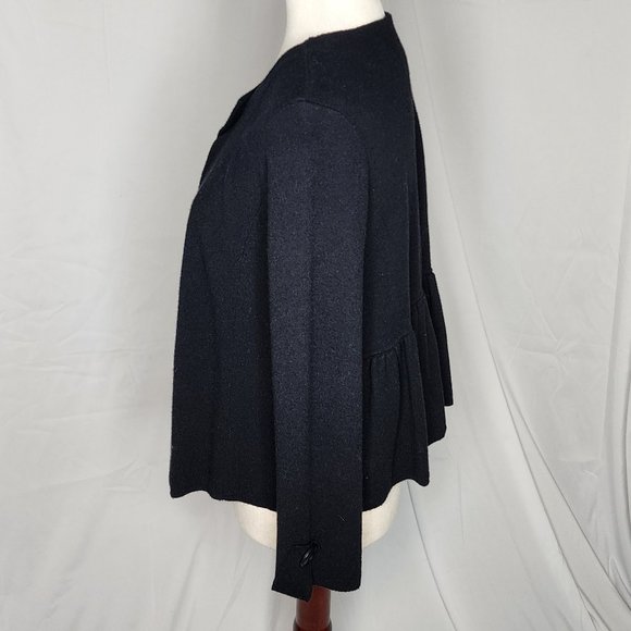 Anthropologie 3/4 sleeve Black Cardigan Size S - Picture 4 of 11